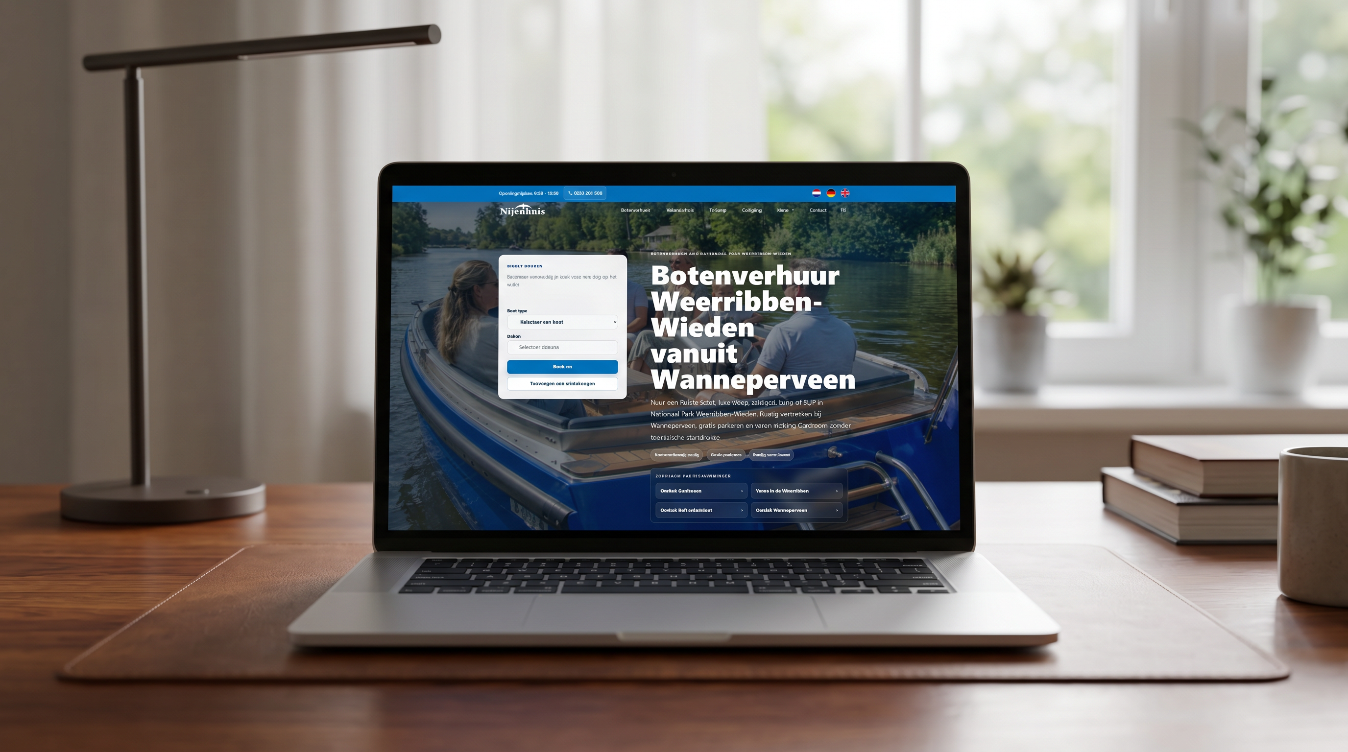 Nijenhuis Botenverhuur homepage — bootverhuur bij Giethoorn